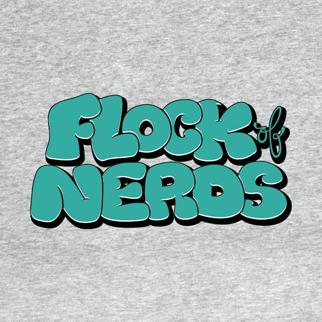 Flock of Nerds - Bubble Teal by FlockOfNerds